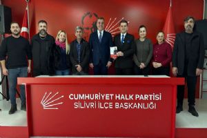 Silivri Esnaf Odası Başkan adayı Çetin’den CHP İlçe Başkanlığı’na ziyaret