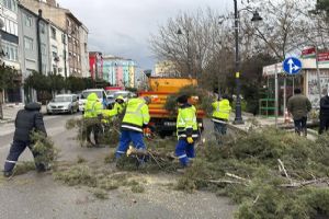 Silivri’de fırtına alarmı: Belediye ekipleri sahada