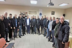 link Silivri Esnaf Odası Başkanı Nuray Koçer, berber esnafıyla bir araya geldi