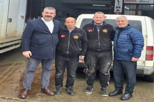 Silivri Şoförler Odası Başkan Adayı Ekrem Yalçınkaya sanayi esnafıyla buluştu