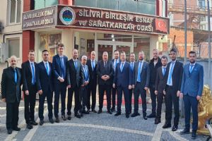 Silivri Esnaf Odası Başkanı Nuray Koçer’e hayırlı olsun ziyaretleri sürüyor