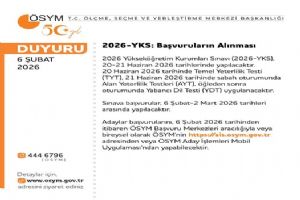 2026-YKS başvuruları başladı