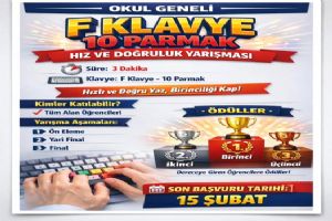 Silivri Şerife Baldöktü Mtal’den “F Klavye 10 Parmak” Yarışması