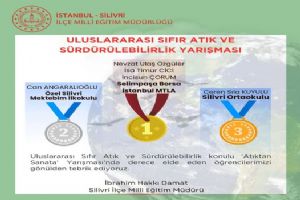 Silivrili Öğrencilerden Uluslararası “Sıfır Atık” Yarışmasında büyük başarı