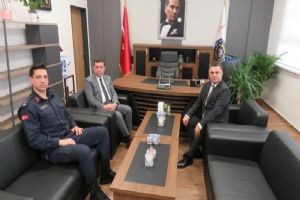 Silivri Kaymakamı Toğan’dan Emniyet Müdürü Büzkaya’ya hayırlı olsun ziyareti