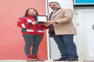 Silivri MEB AKUP Gönüllüsü Öğretmene Teşekkür Plaketi