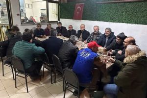 Silivri AK Parti İlçe Başkanı Barlas'tan Teravih sonrası Kelkitliler Derneği’ne ziyaret