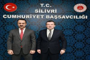 Silivri Belediye Başkanı Balcıoğlu’ndan Başsavcı Kurt’a hayırlı olsun ziyareti