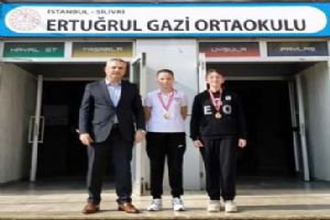 Silivri Ertuğrul Gazi Ortaokulu’ndan İki İlçe Birinciliği