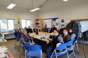 Silivri Büyük Sinekli’de Kadın Etek Dikimi Kursuna ziyaret