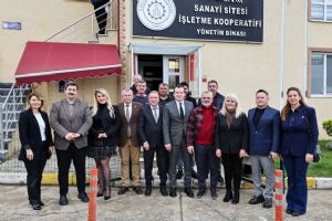 Başkan Balcıoğlu, Silivri Sanayi Sitesi Kooperatifi yönetimiyle bir araya geldi