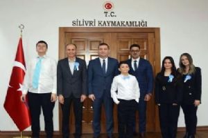 Silivri Abdullah Bilgingüllüoğlu Özel Eğitim Meslek Okulu Öğrencilerinden Kaymakam Toğan’a anlamlı ziyaret