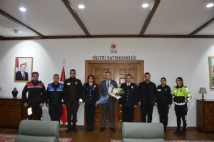 Silivri Kaymakamı Toğan, Türk Polis Teşkilatı’nın 181. yılında Emniyet heyetini kabul etti