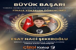 Silivri Çizgi Koleji Öğrencisi Esat Naci Şekeroğlu Türkiye Finalinde