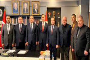 Esnaf Odası Başkanlarından MHP İstanbul İl Başkanı Volkan Yılmaz’a hayırlı olsun ziyareti