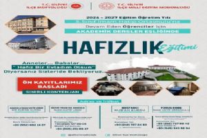 Silivri’de Hafızlık Eğitimi için ön kayıtlar başladı