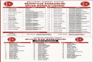 Silivri MHP’de yeni dönemin kadrosu açıklandı