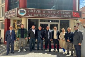 Silivri Emlakçılar Derneği’nden Esnaf Odası’na ziyaret