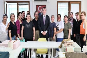 Silivri Belediye Başkanı Balcıoğlu'ndan Makrome Kursunda kadın emeğine yakın markaj