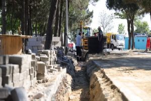 Selimpaşa Halaskargazi Caddesi'nde altyapı ve aydınlatma yenileniyor