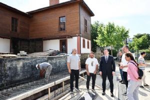 link Silivri Tarihi Belediye Binası çalışmaları incelendi