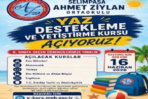 link Selimpaşa Ahmet Ziylan Ortaokulu’ndan Yaz Kursu hamlesi