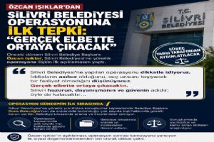 link Özcan Işıklar’dan Silivri Belediyesi operasyonuna ilk tepki: “Gerçek elbette ortaya çıkacak”