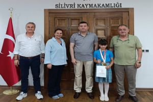 Türkiye Şampiyonu Melek Sare’den Kaymakam Toğan’a ziyaret