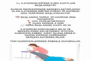 Silivri Halk Eğitim Merkezi'nde İlkyardım Eğitimi başlıyor