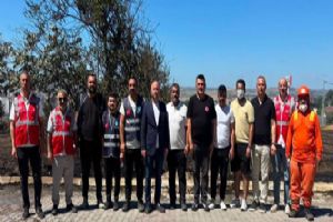 Silivri MHP Teşkilatı’ndan yangın bölgesine destek ziyareti