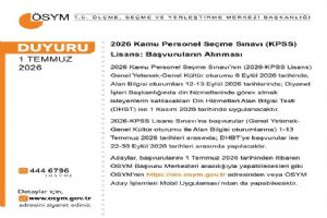 link 2026 KPSS lisans başvuruları başladı