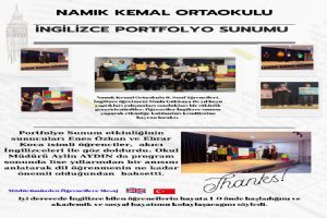 link Silivri Namık Kemal Ortaokulu'nda İngilizce Portfolyo sunumu büyük beğeni topladı