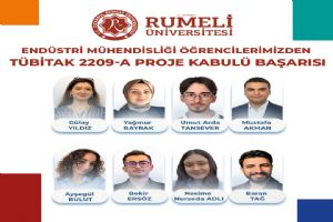 link İstanbul Rumeli Üniversitesi Endüstri Mühendisliği Öğrencilerinden TÜBİTAK 2209-A Başarısı