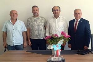 link Silivri Türk Eğitim-Sen’den Engin Akbal’a hayırlı olsun ziyareti