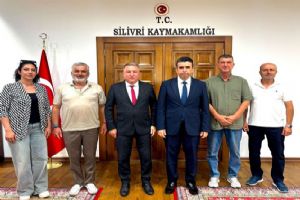 link Silivri Sanayi Sitesi Yönetiminden Kaymakam Eren'e hayırlı olsun ziyareti