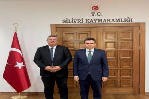 Silivri İYİ Parti İlçe Başkanı Mert Erişken'den Kaymakam Murat Eren'e hayırlı olsun ziyareti