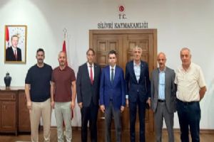 Silivri Rizeliler Derneği'nden Kaymakam Murat Eren'e hayırlı olsun ziyareti