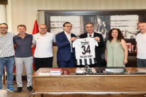 Silivri Beşiktaşlılar Derneği'nden Başkan Vekili Yalçın Ekici'ye hayırlı olsun ziyareti