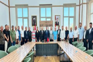 Silivri Sanayici ve İş Adamları Derneği Yönetiminden Kaymakam Murat Eren'e hayırlı olsun ziyareti