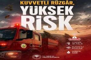 Bakanlıktan kuvvetli rüzgâr ve orman yangını uyarısı