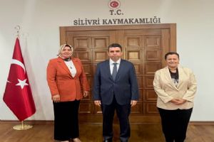 link Silivri AK Parti Kadın Kolları'ndan Kaymakam Murat Eren'e ziyaret