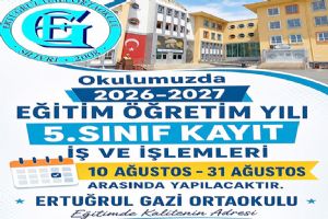 link Silivri Ertuğrul Gazi Ortaokulu'nda 5. sınıf kayıtları 10 Ağustos'ta başlıyor