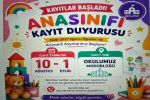 Silivri Gazi İlkokulu'nda Anasınıfı kayıtları başlıyor