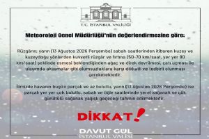 link İstanbul’a fırtına uyarısı: Rüzgâr 80 km’ye kadar çıkacak