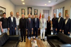 link Silivri Emniyet Müdürü Büzkaya, MHP yönetimiyle bir araya geldi