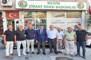 Silivri Kaymakamı Eren, Ziraat Odası yönetimiyle bir araya geldi