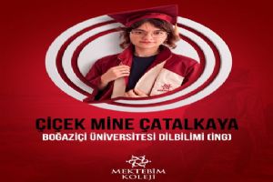 Silivri Mektebim Koleji Öğrencisi Çiçek Mine’den Boğaziçi başarısı
