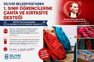 link Silivri Belediyesi’nden 1. Sınıf Öğrencilerine çanta ve kırtasiye desteği