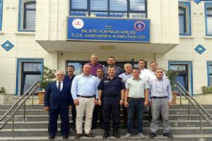 Silivri muhtarlarından Jandarma Komutanı Başaran’a ziyaret