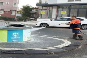 link Silivri’de cadde ve sokaklarda temizlik çalışması
